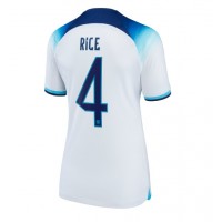 Koszulka piłkarska Anglia Declan Rice #4 Strój Domowy dla kobiety MŚ 2022 tanio Krótki Rękaw